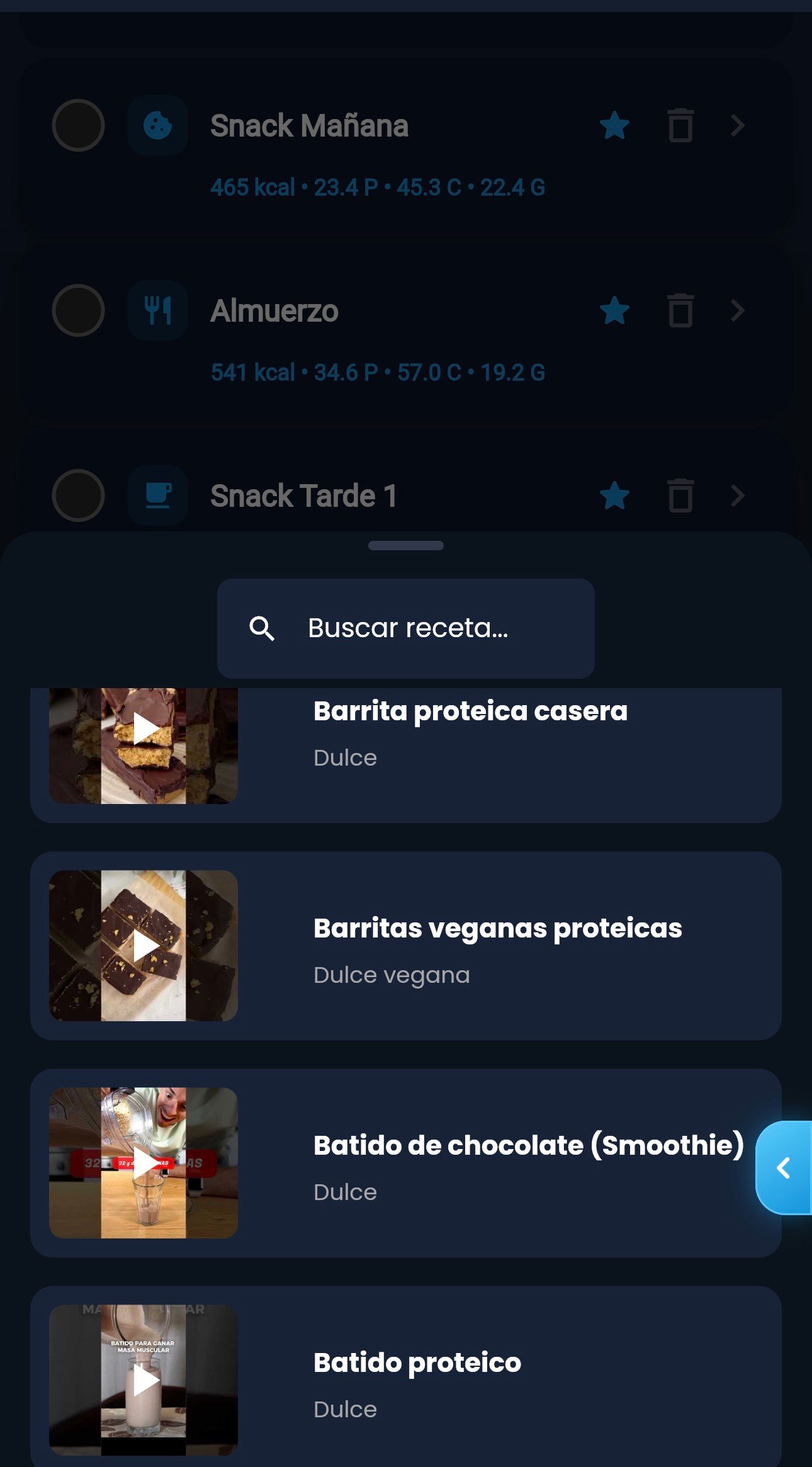 Recetas listas
